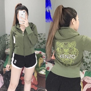 Áo khoác lửng bo eo kenzo