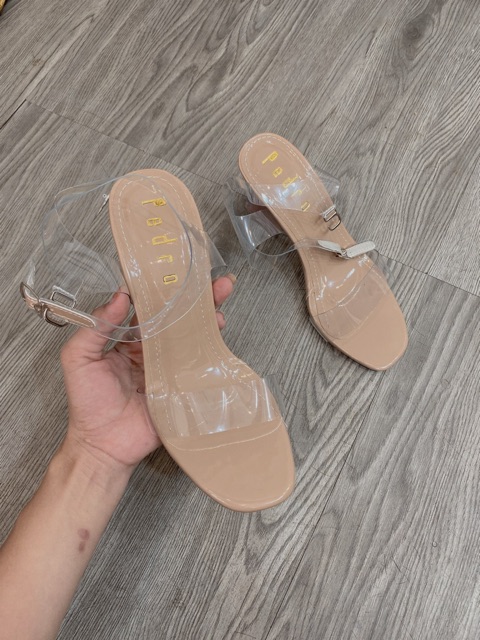 ( LOẠI 1) Sandal quai trong siêu tôn dáng