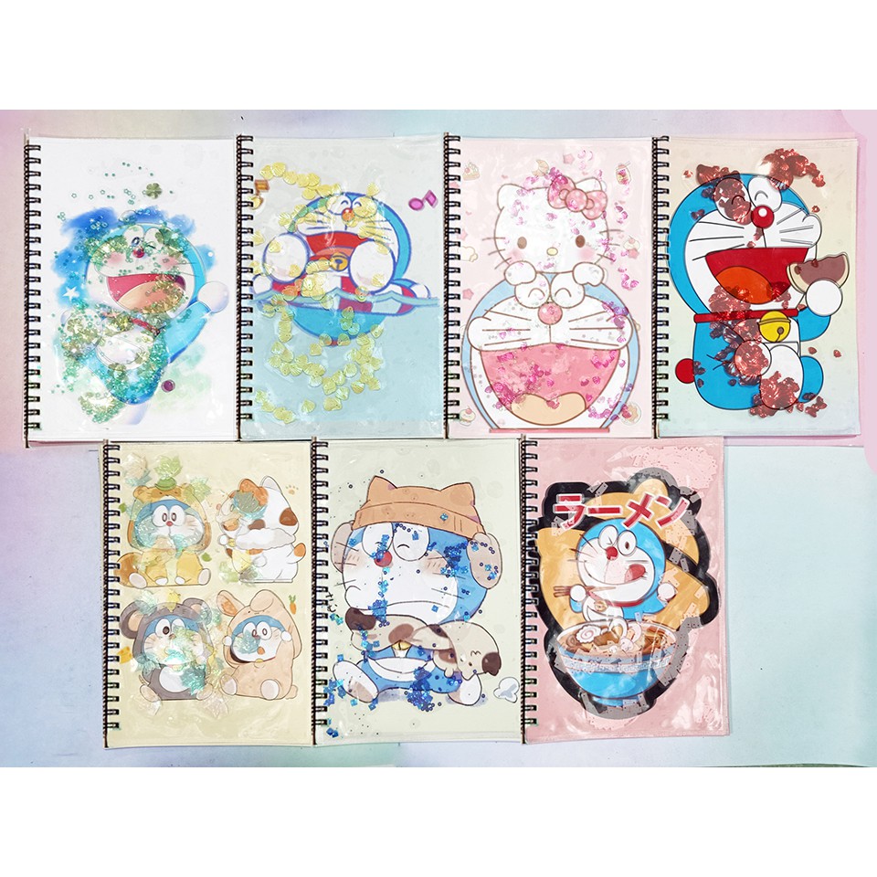 Sổ lò xo kim tuyến doremon SLK16 60 trang 17x25cm