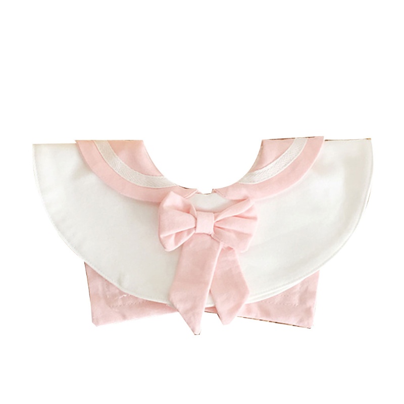Yếm Ăn Vải Cotton Phối Ren Dễ Thương Dành Cho Bé Sơ Sinh
