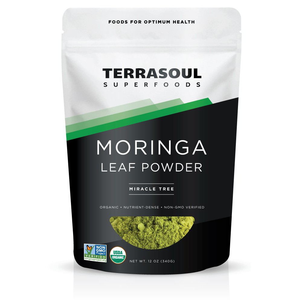 Bột Lá Chùm Ngây Hữu Cơ Terrasoul Superfoods Organic Moringa Leaf Powder