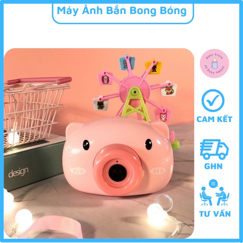 Đồ Chơi Máy Ảnh Bắn Bong Bóng Cho Bé