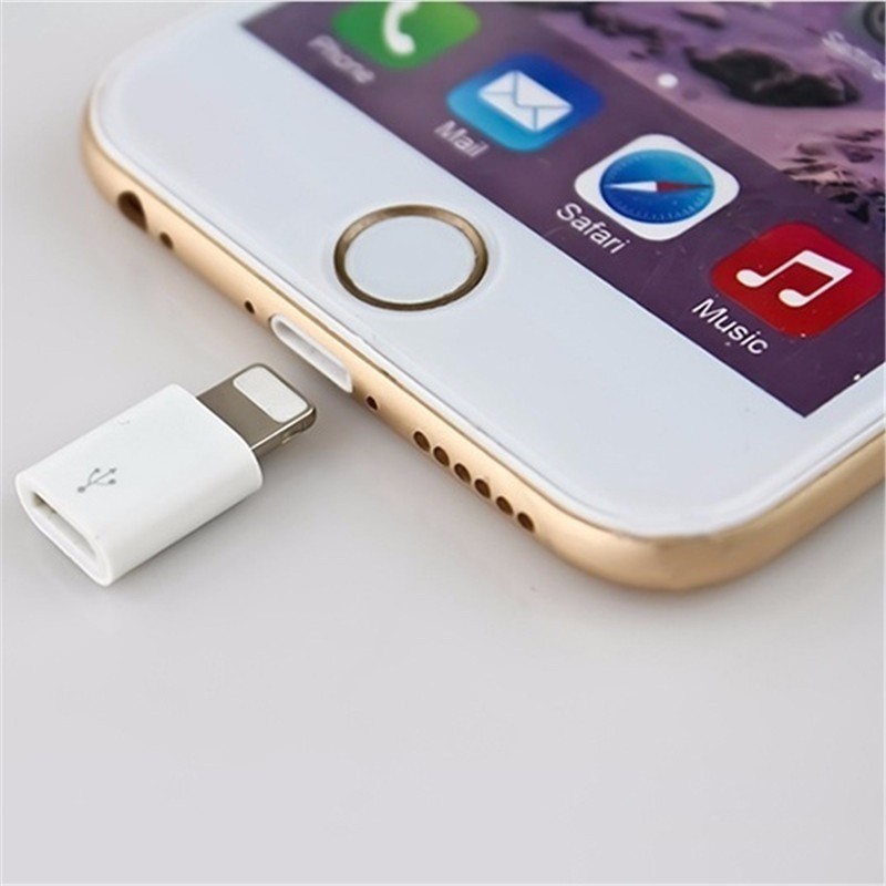 Cáp chuyển đổi từ cổng mini 8-pin lightning đực sang Micro USB cái cho iPhone