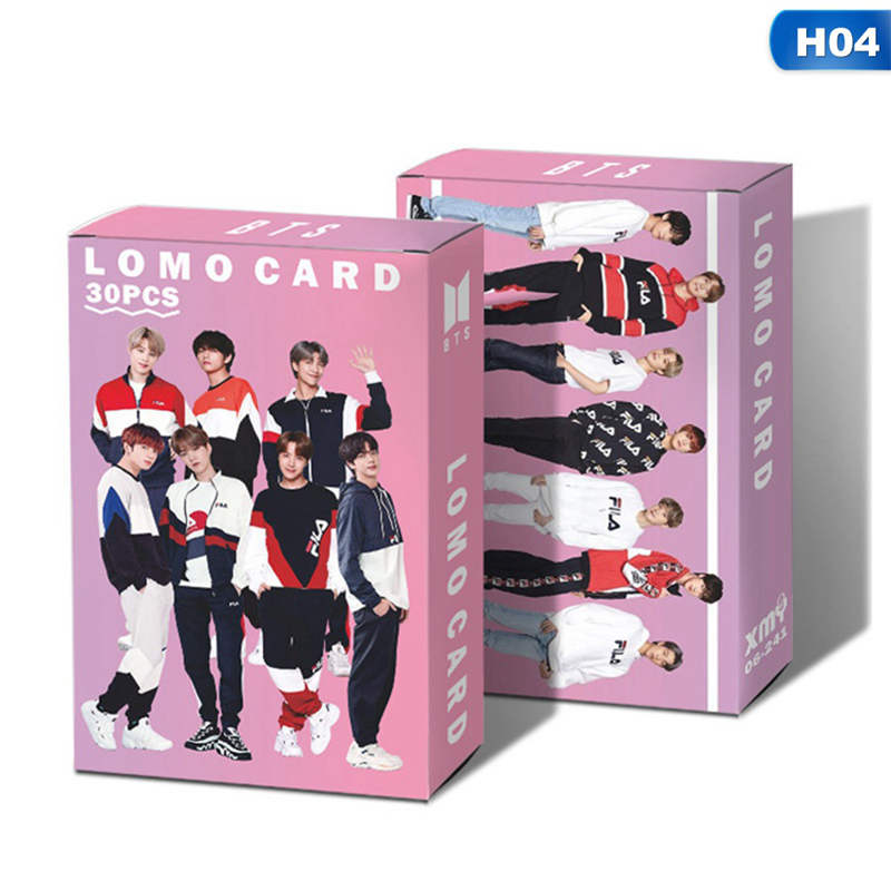 flowersqueen Bộ ảnh thẻ LOMO chủ đề nhóm nhạc BTS độc đáo chất lượng cao