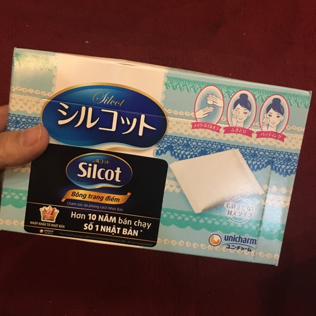 Bông tẩy trang SILCOT Nhật Bản unicharm