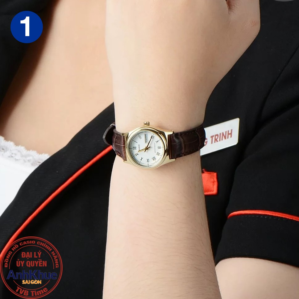 Đồng hồ nữ dây da Casio Standard chính hãng Anh Khuê LTP-V006 Series (25mm) | BigBuy360 - bigbuy360.vn