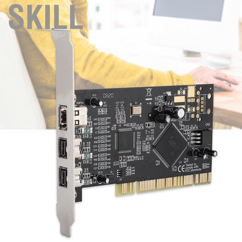 Card Chuyển Đổi Pci 3 Cổng Firewire 1394 B / A (2B1A) 800mbps