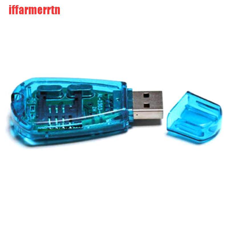 {iffarmerrtn}USB Cellphone Standard SIM Card Reader Copy Writer SMS GSM/CDMA+CD KY Backup YRS