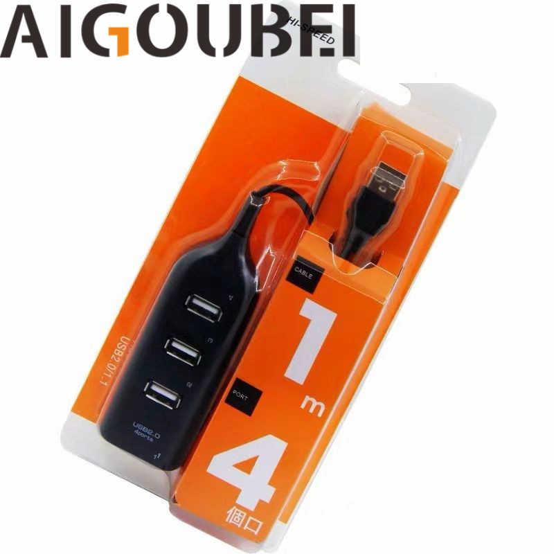 3 cổng USB 2.0 HUB Với chỉ báo màu xanh Bộ chia tách máy tính tốc độ cao Khe cắm chuyển đổi Ổ cắm máy tính xách tay Đa giao diện Đa chức năng