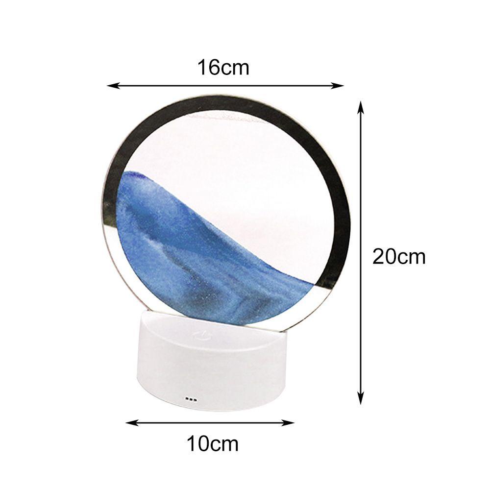 Tranh Cát Chuyển Động 3D Xoay 360 Độ Trang Trí Phòng Khách° Đồng Hồ Cát Xoay 3D Trang Trí