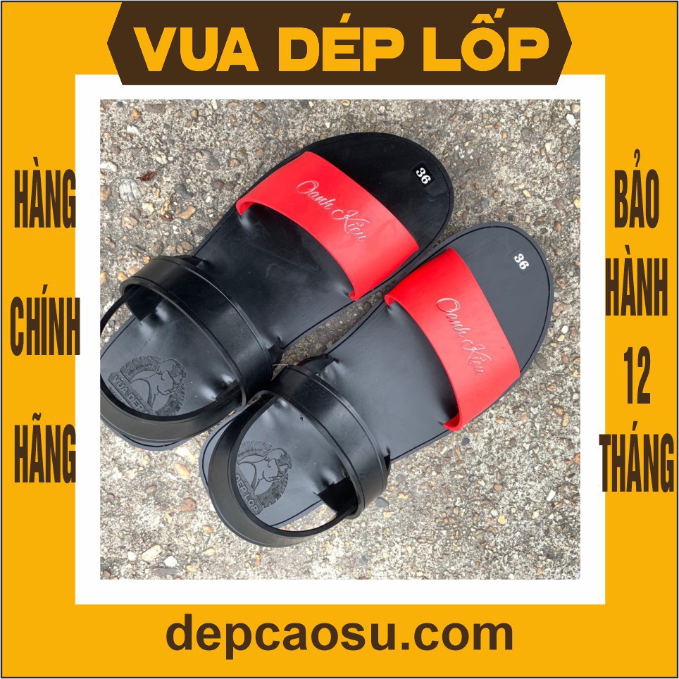 Dép cao su 3 quai có hậu 4 màu thương hiệu Vua Dép Lốp Phạm Quang Xuân, chính hãng, có bảo hành, ảnh thật, có sẵn