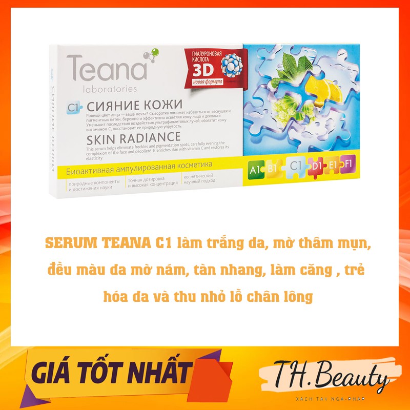 Serum Teana dưỡng da C1 Nga chính hãng -10 ống 2ml