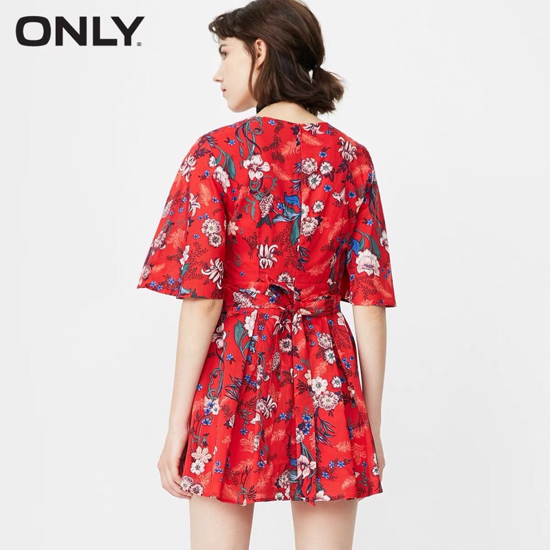 Đầm hoa đỏ Only