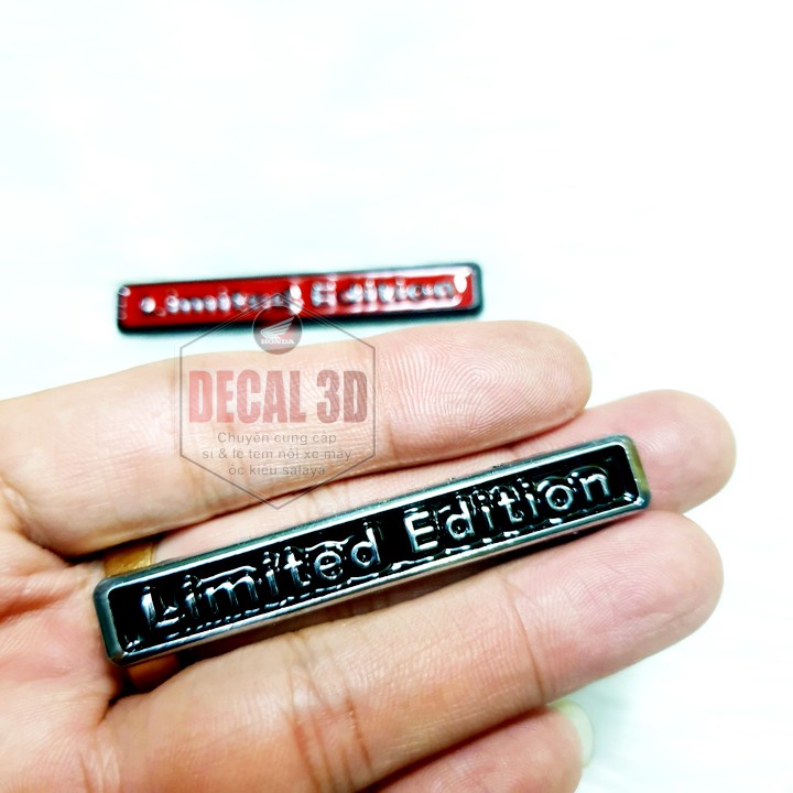 TEM LIMITED BẰNG KIM LOẠI CAO CẤP TRANG TRÍ XE MÁY CỰC ĐẸP