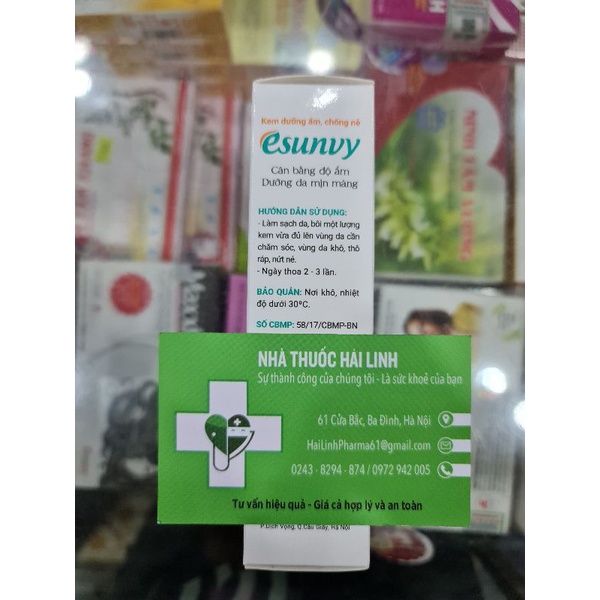 Esunvy 50g Kem dưỡng ẩm, chống nẻ - Tăng cường độ ẩm, chống nứt nẻ