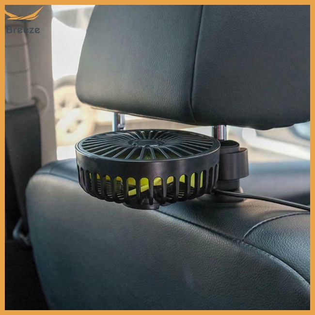 Quạt Làm Mát Mini 3 Tốc Độ Điều Chỉnh Được Gắn Ghế Sau Xe Hơi F407