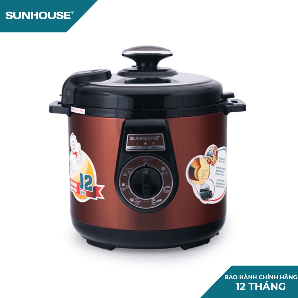 Nồi áp suất điện đa năng 6L SUNHOUSE SHD1562