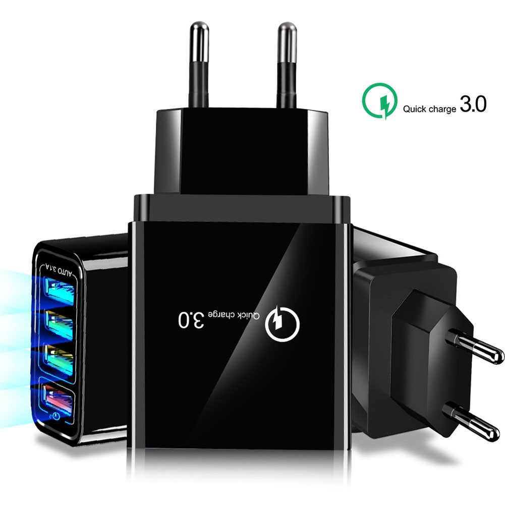 Cốc sạc nhanh QC 3.0 4 cổng USB