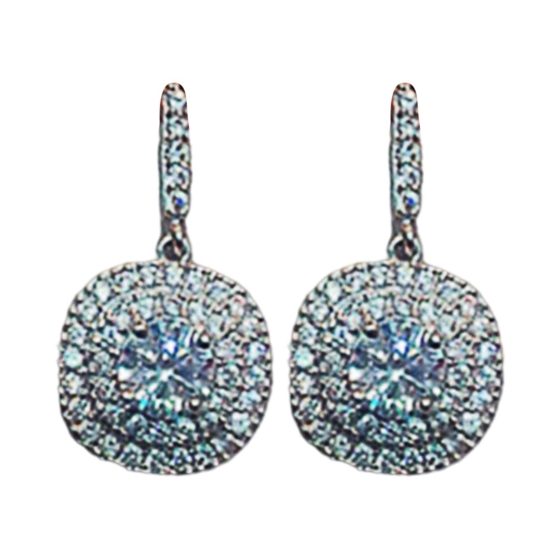 Khuyên Tai Dáng Dài Đính Đá Pha Lê Sang Trọng Cho Nữ