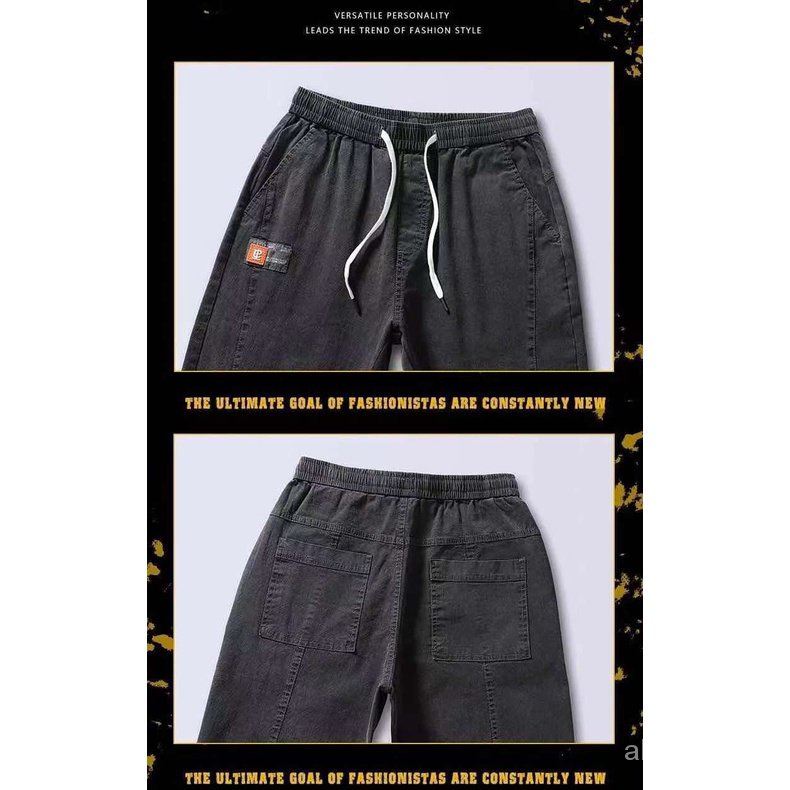 Quần jean jogger cỡ lớn S-5XL thời trang Hàn Quốc cá tính cho nam | BigBuy360 - bigbuy360.vn