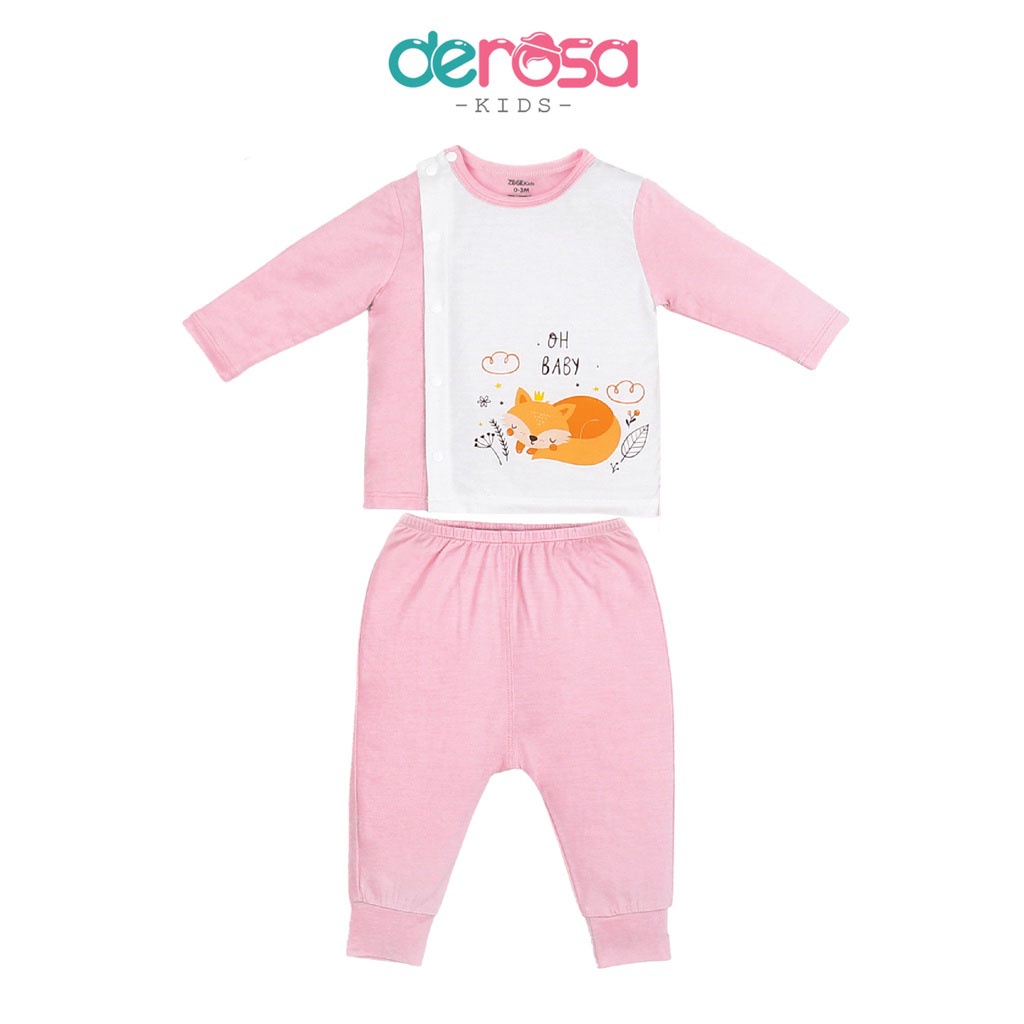 Quần áo trẻ em bộ dài tay thu đông sơ sinh DEROSA KIDS (0 - 6 tháng) BB109-110