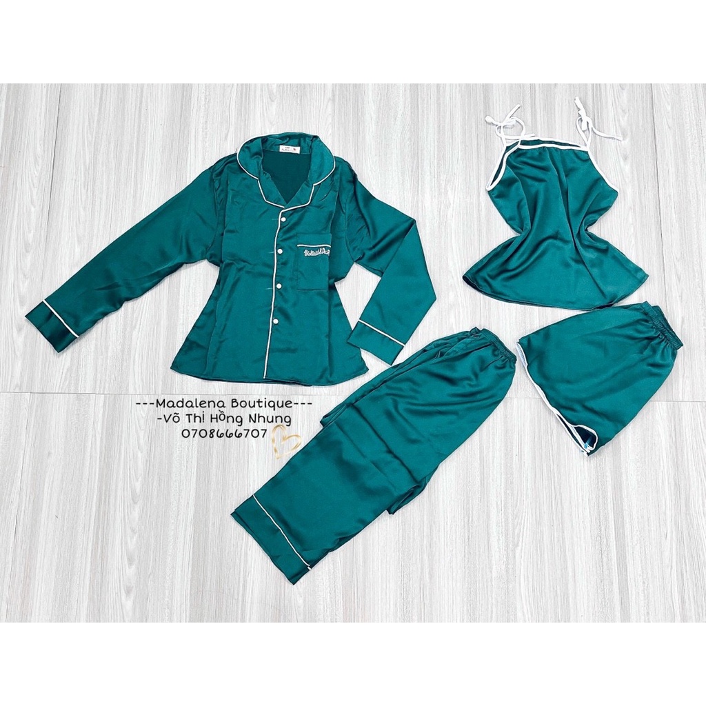 [💯💯💯HÀNG THẬT FREE SHIP] ❤️❤️❤️Bộ đồ ngủ 04 món đơn sắc❤️[HÀNG SIÊU ĐẸP] | BigBuy360 - bigbuy360.vn