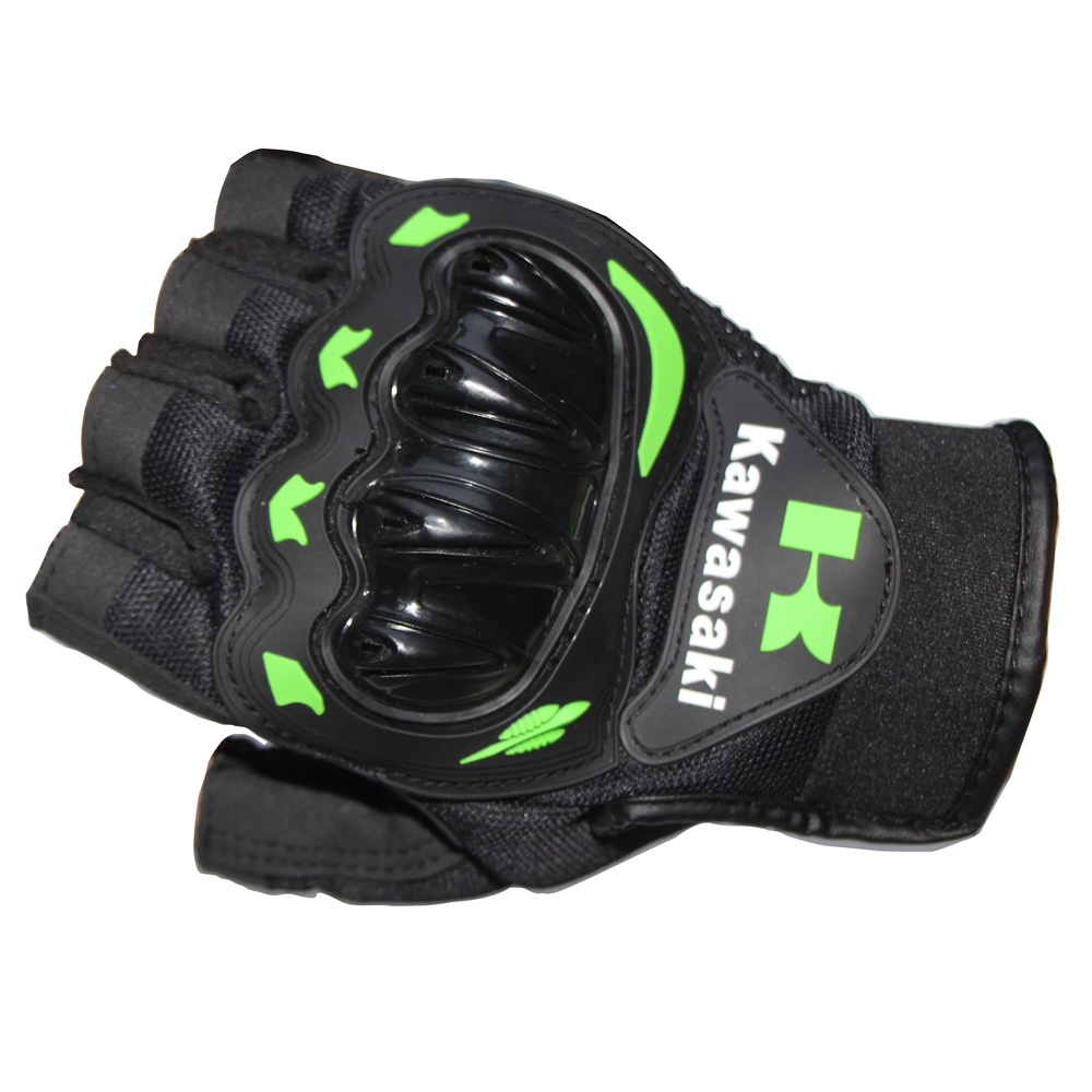Găng Tay Xe Máy KAWASAKI Ngón Cụt - Xịn