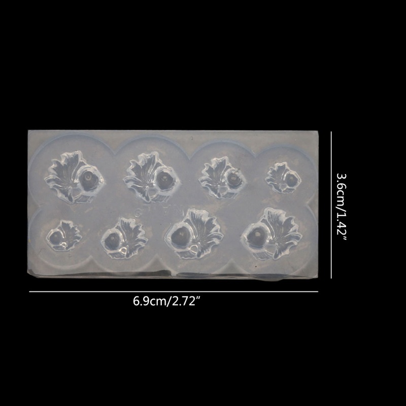Khuôn làm đồ trang sức resin epoxy hình cá vàng mini DIY