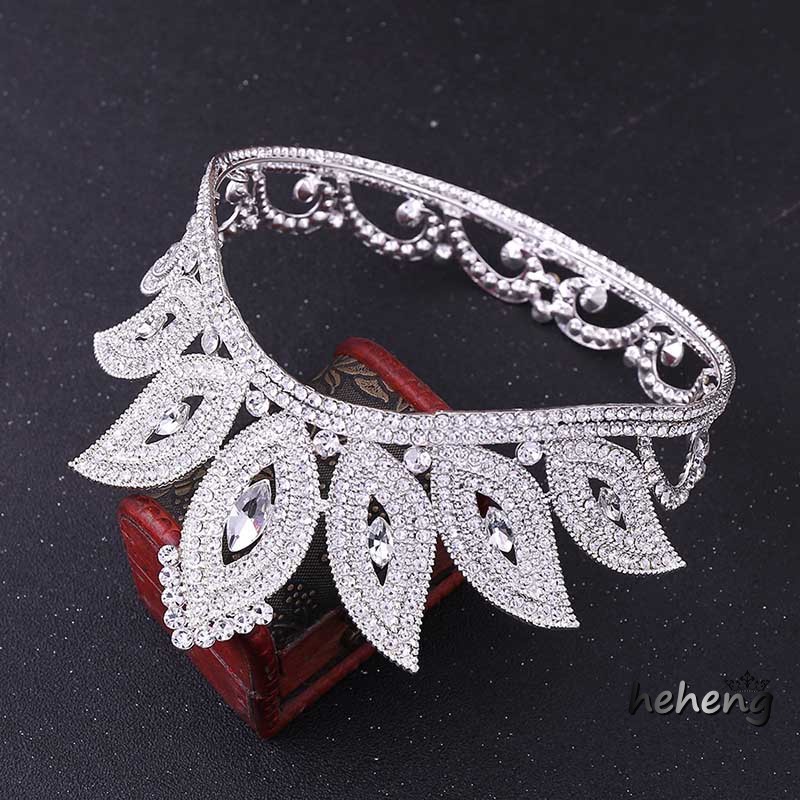Vương Miện Đeo Đầu Đính Đá Phong Cách Âu Mỹ Cho Cô Dâu