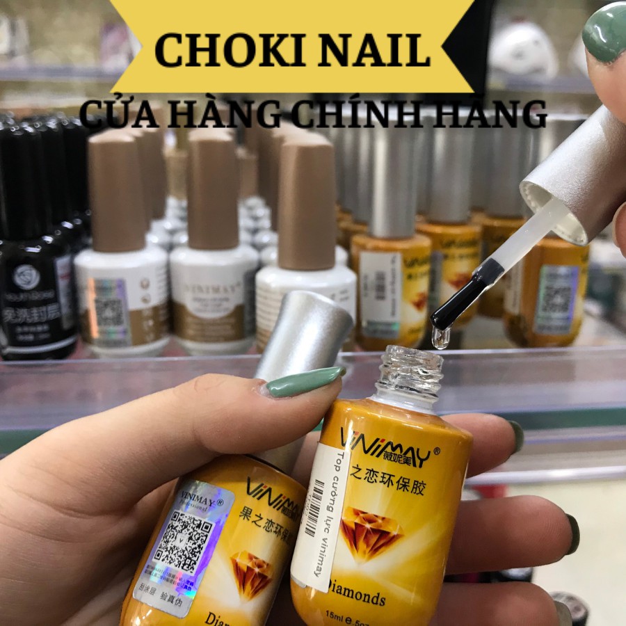 Top cường lực vinimay chính hãng siêu bóng siêu bền, Sơn gel bóng có độ bền cho móng gấp 2 lần những loại top thường