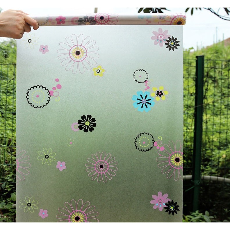5m giấy dán kính CHỌN NHIỀU MẪU khổ rộng 45cm có sẵn keo