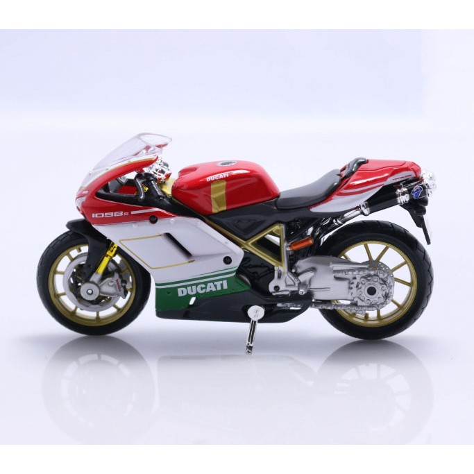 XE MÔ HÌNH Moto Siêu xe DUCATI 1098S ITALIA - MAISTO tỷ lệ 1:18