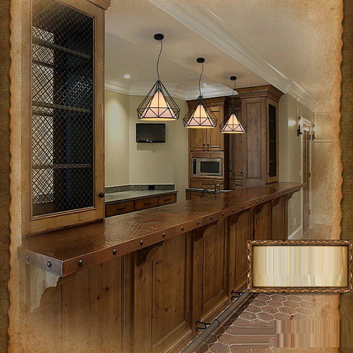 Đèn thả kim cương TH-SKC380 đường kính380mm - Tặng kèm bóng led 3w