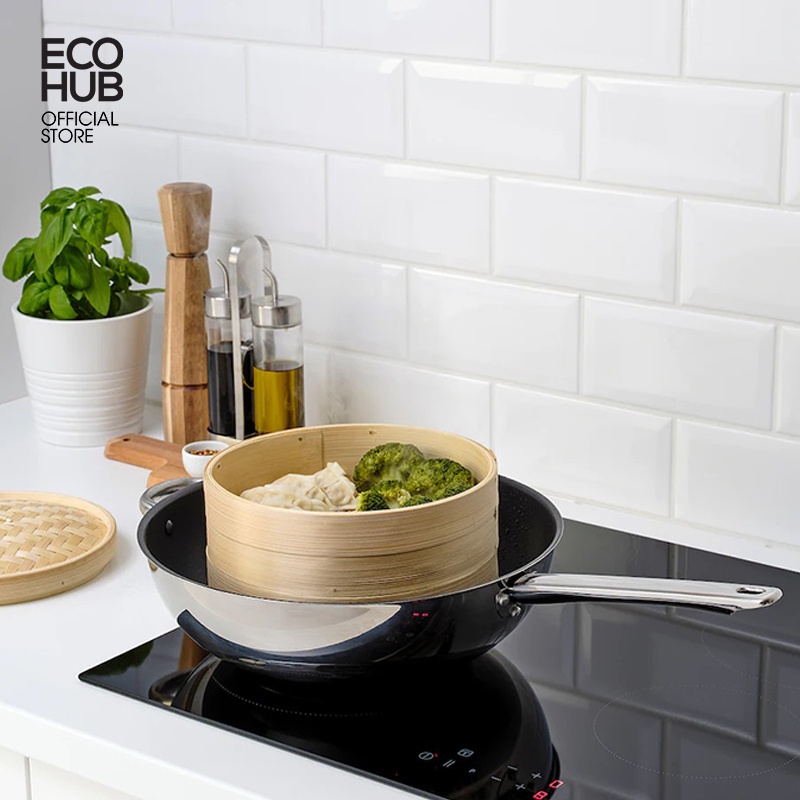 Xửng hấp tre ECOHUB đường kính 30, 40, 50, 60cm (Bamboo Steamer)