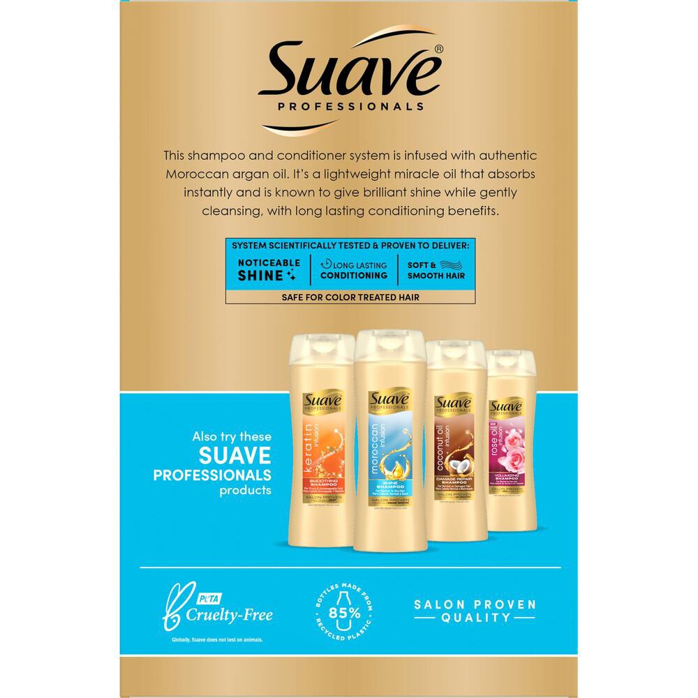 Dầu xả mượt tóc chuyên nghiệp Suave Professionals Shine Conditioner Moroccan Infusion 828ml (Mỹ)