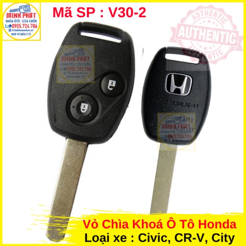 Vỏ Chìa Khóa Honda Civic, CRV, City, Accord Chính Hãng