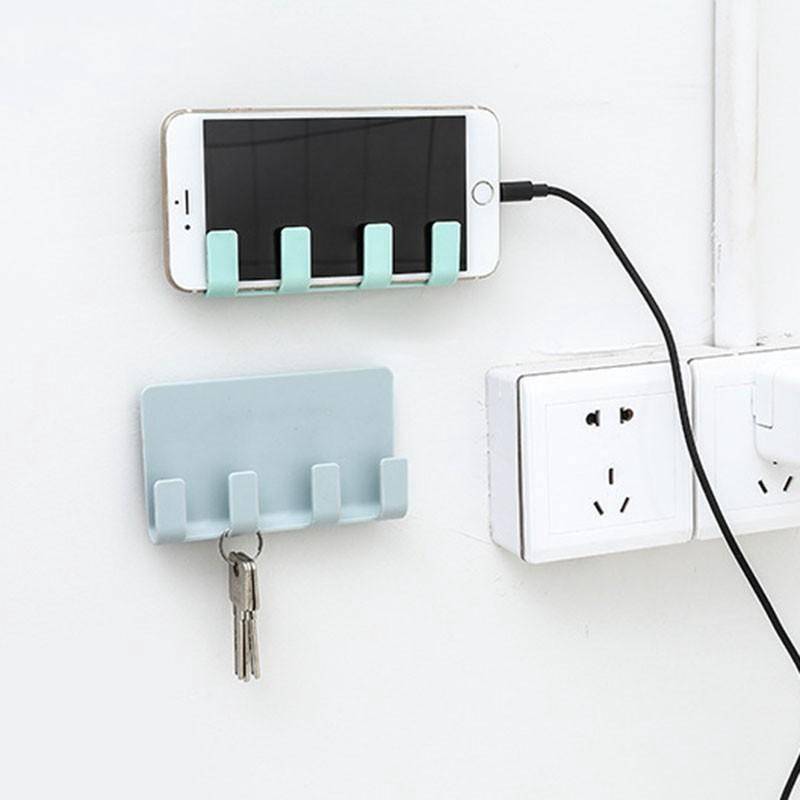 Giá Đỡ Điện Thoại Gắn Tường Có 4 Móc Tiện Dụng | BigBuy360 - bigbuy360.vn