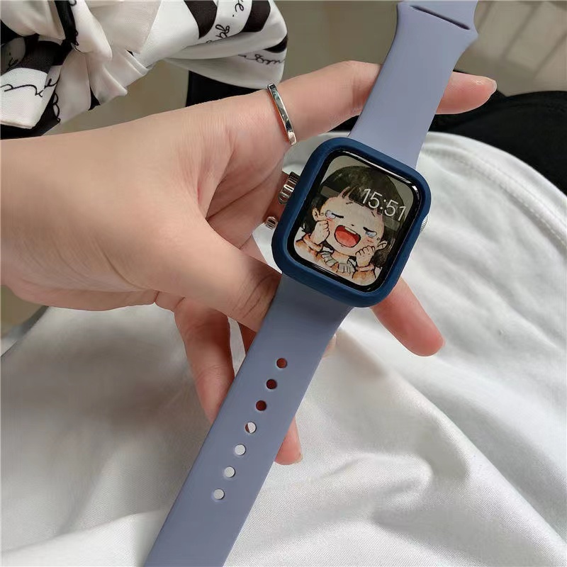 Dây Đeo Đồng Hồ Apple Watch 49mm 45MM 41MM 40MM 44MM 42MM 38MM 8 7 6 5 / 4 / 3 SE Bằng Silicon Đàn Hồi Tốt 2022