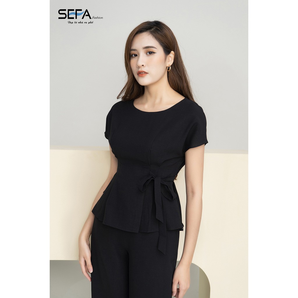 [Mã FAMALLT5 giảm 15% đơn 150k] Sét áo công sở áo peplum quần sớ SEFA | BigBuy360 - bigbuy360.vn