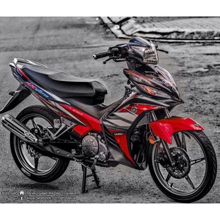 Tem Crom Mx Exciter 135 Rời đỏ đen (bộ)