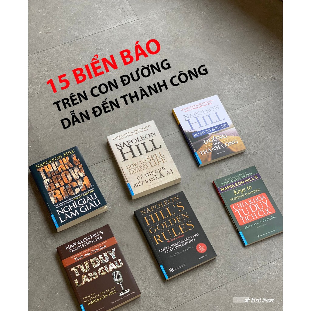 Sách - Combo Napoleon Hill (9 cuốn) - FirstNews Tặng Kèm Bookmark