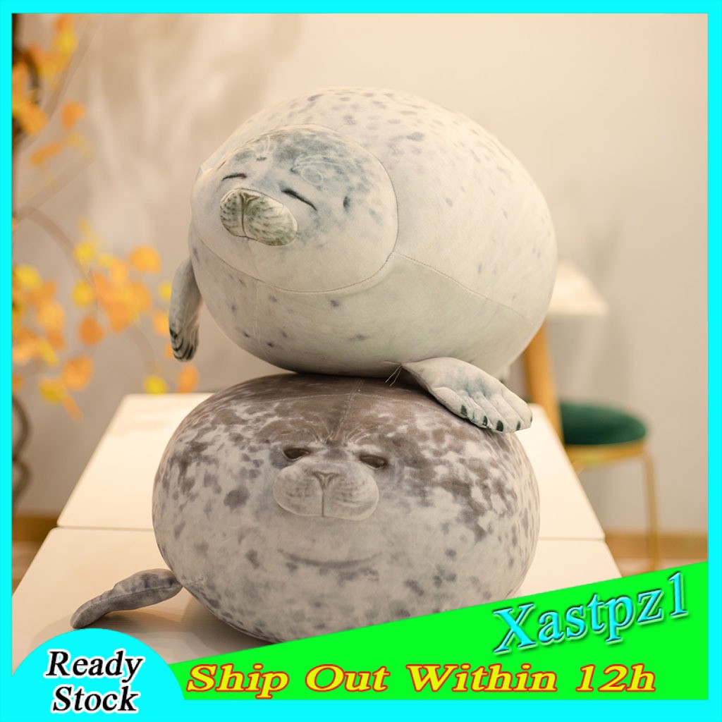 [Ready Stock] Seal Stuffed Jumbo Giant Large Animal Plush Pillow Toy Soft Doll