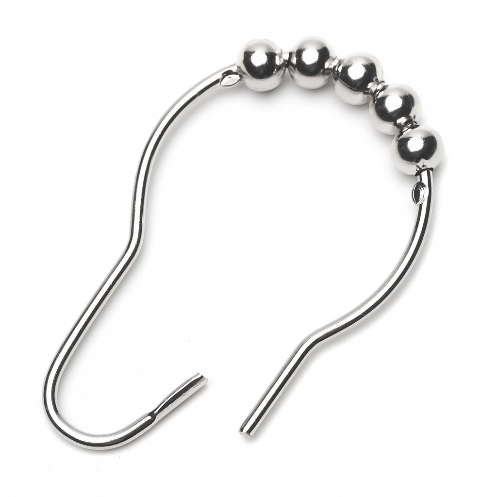 12 Móc treo rèm cửa phòng tắm bằng thép không gỉ