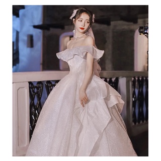 [trang phục] Đầm cưới công chúa kim tuyến