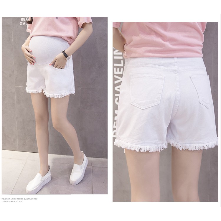 Quần Đùi Bầu Jean Xinh Trẻ Trung Năng Động Q77