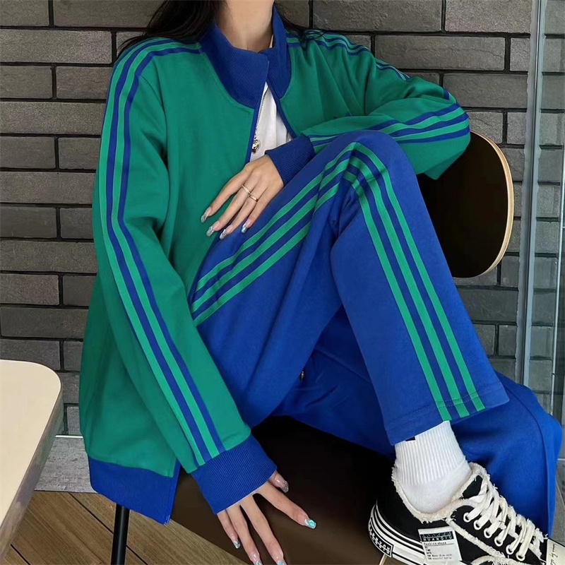 Áo Khoác Gió Adidas Màu Trơn Phối Khóa Kéo Thời Trang Cho Cặp Đôi