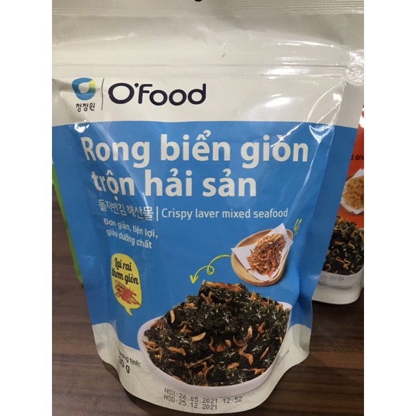 Rong Biển Trộn Cơm Vị Hải Sản &amp; Vị Khô Gà Ofood