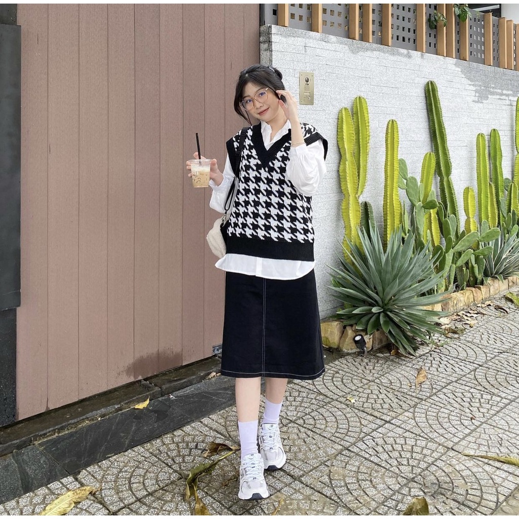 Chân Váy Jean Chỉ Nổi PEONYB Nữ [FREESHIP] 🌸 Đầm mini dáng suông, jeans bò cạp cao xẻ sau lưng đẹp cá tính Ulzzang 🌸 | BigBuy360 - bigbuy360.vn