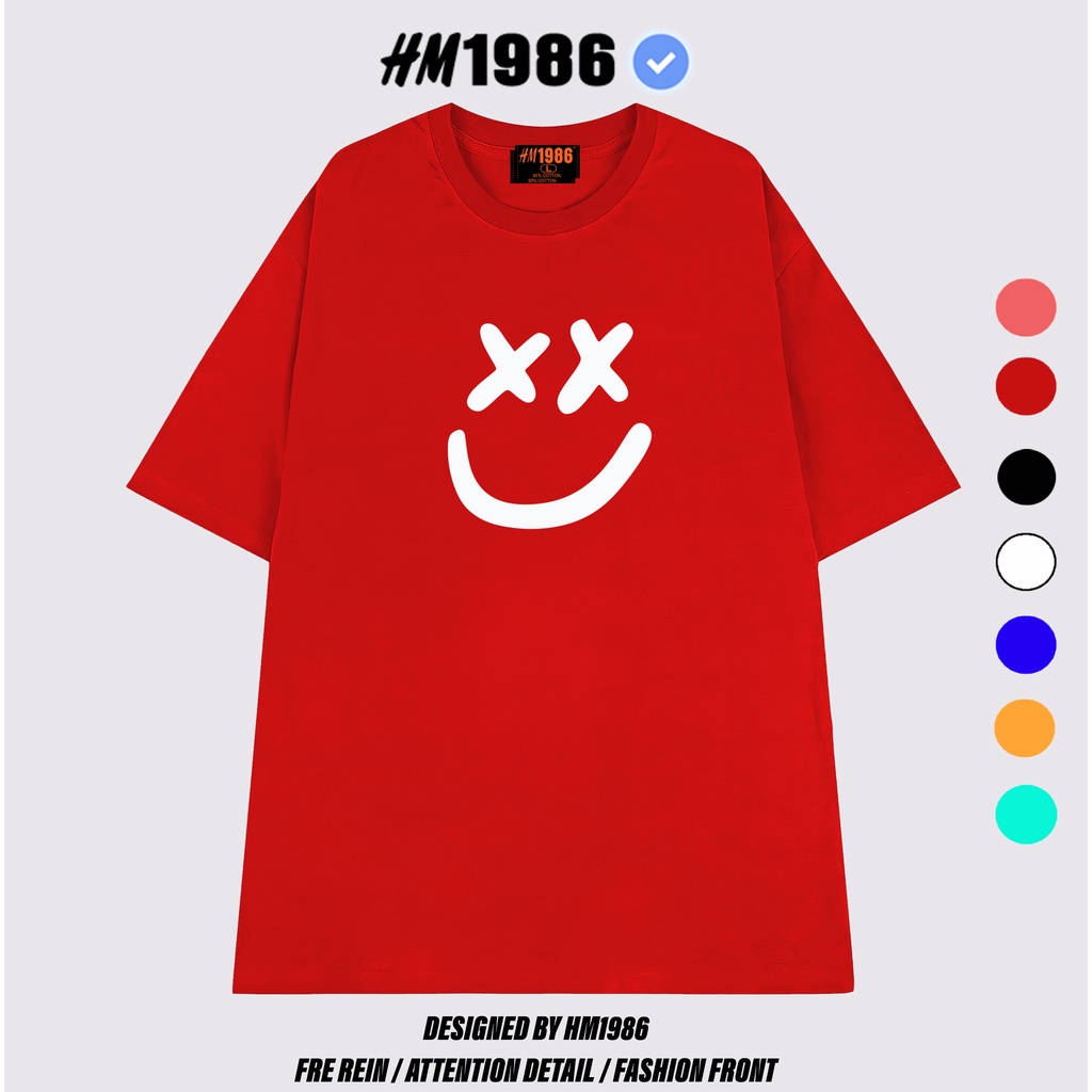 Áo thun tay lỡ form rộng unisex HM1986 , Áo thun phông rộng , áo phông form rộng 3160