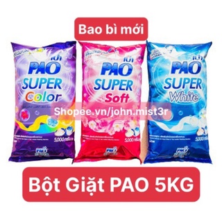 Bột Giặt PAO 5kg Siêu Sạch,Bền Màu,Mềm Vải Chuẩn Thái Lan